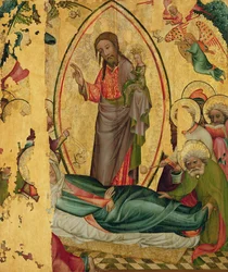 Die Entschlafung (vom linken Flügel des Buxtehude Altars)